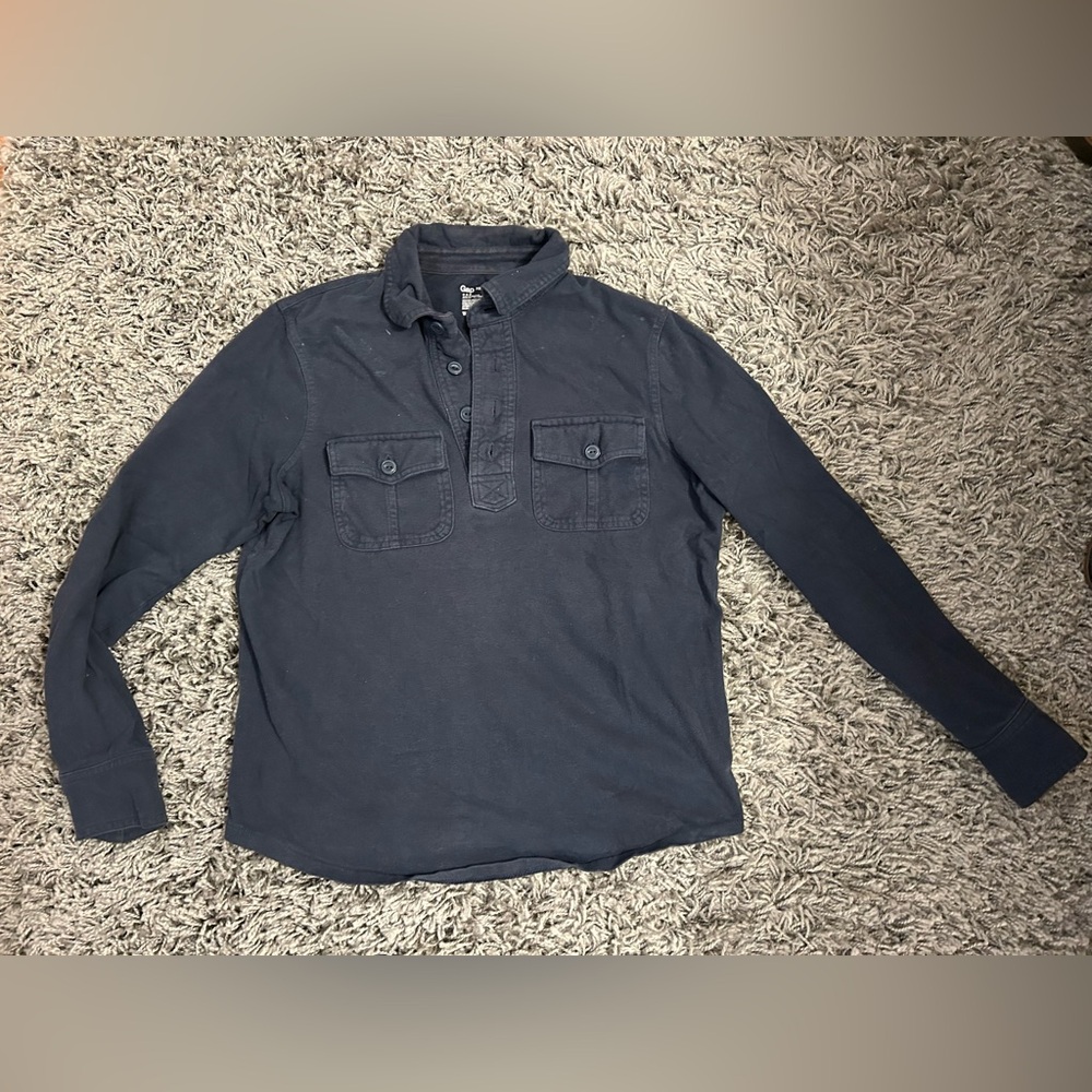 GAP Dark Blue Utility Shirt